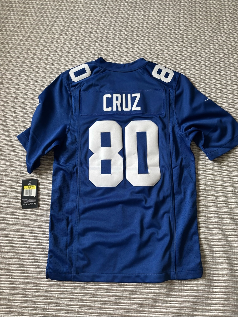 NY Giants Victor Cruz Authentic, hand stitched Jersey. Men’s size small. NWT